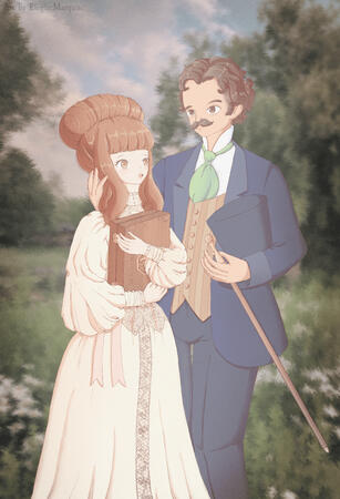 My OCs Geneviève and Cornelius
